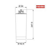 MEDIDAS FILTRO CLEAR WATER FRANKE